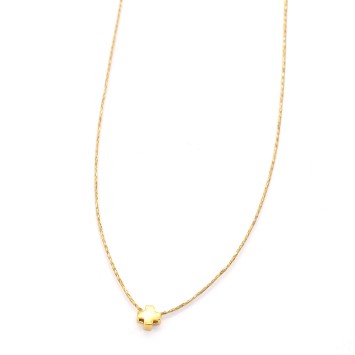 Necklace "Little Cross Mini Mini G"