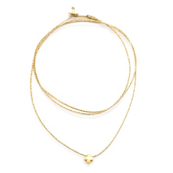 Necklace "Little Cross Mini Mini G"