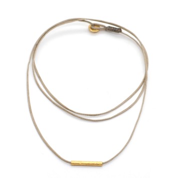 Necklace "Minimal Little Bar Ζ G"