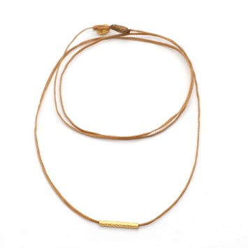Necklace "Minimal Little Bar Ζ G"