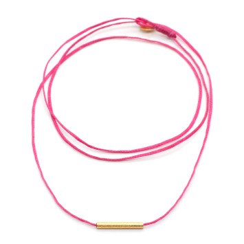 Necklace "Minimal Little Bar Ζ G"