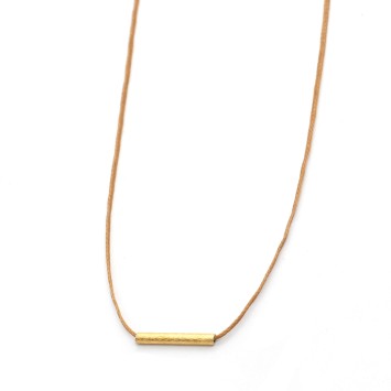 Necklace "Minimal Little Bar Ζ G"