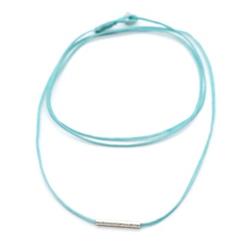 Necklace "Minimal Little Bar Ζ"