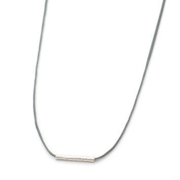 Necklace "Minimal Little Bar Ζ"