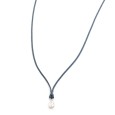 Necklace "Solitaire Minimal Tear"