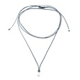 Necklace "Solitaire Minimal Tear"