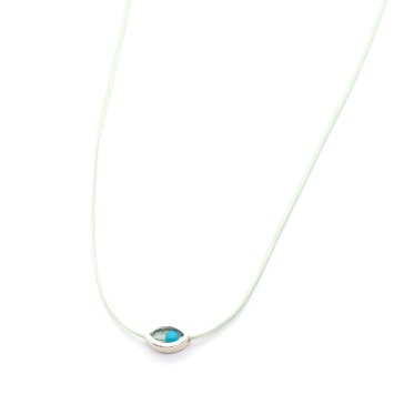Necklace "Minimal Little Evil Eye"