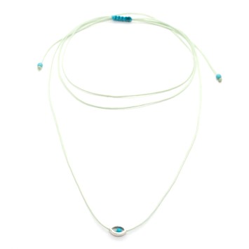 Necklace "Minimal Little Evil Eye"
