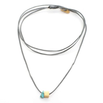 Necklace "Minimal Cube G"
