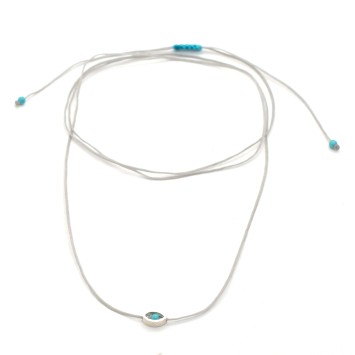 Necklace "Minimal Little Evil Eye"