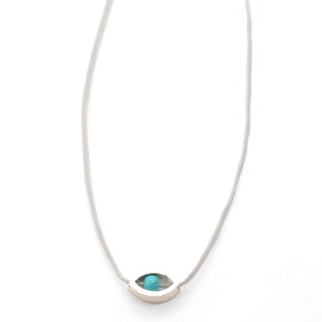 Necklace "Minimal Little Evil Eye"