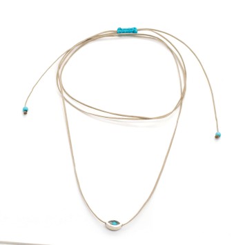 Necklace "Minimal Little Evil Eye"