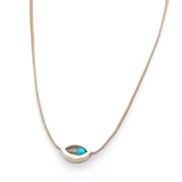 Necklace "Minimal Little Evil Eye"