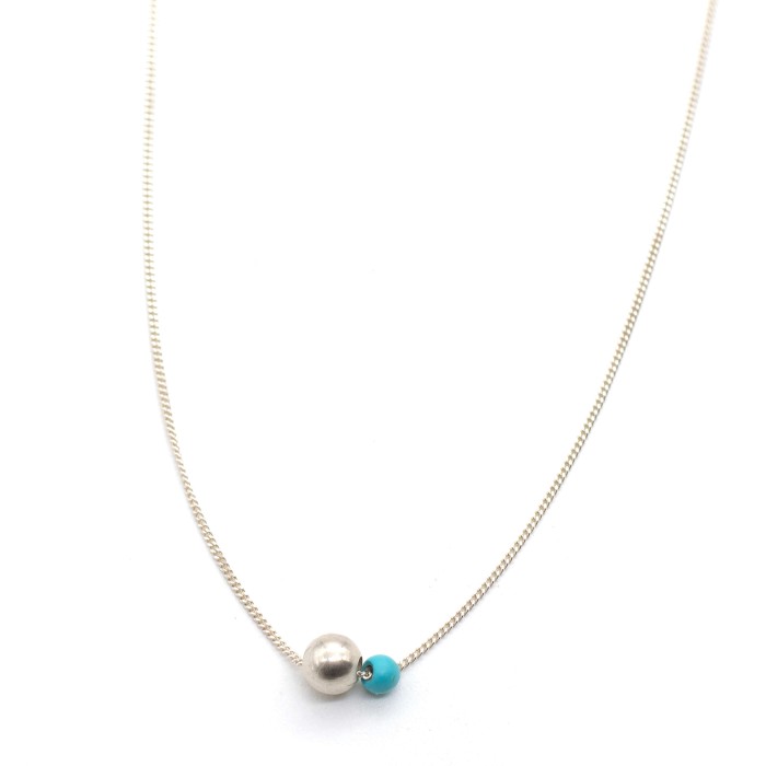 Necklace "Minimal Little Ball CH"