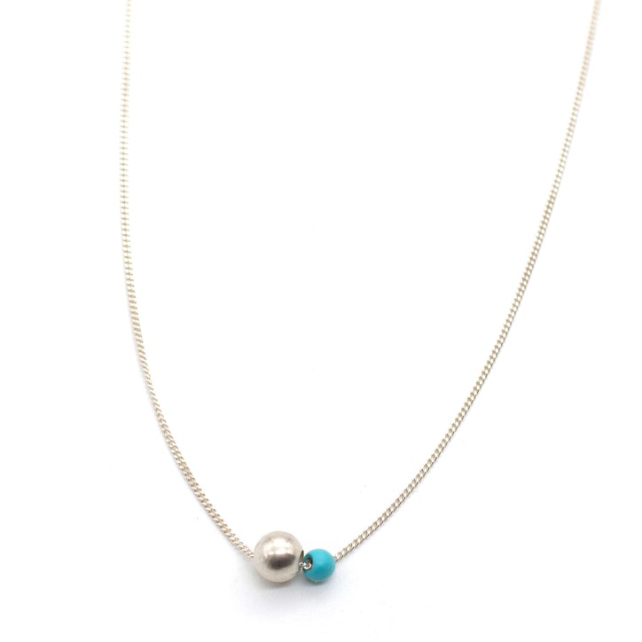 Necklace "Minimal Little Ball CH"