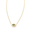 Necklace "Minimal Little Evil Eye CH G"