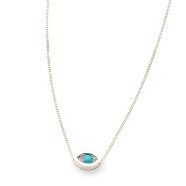 Necklace "Minimal Little Evil Eye"