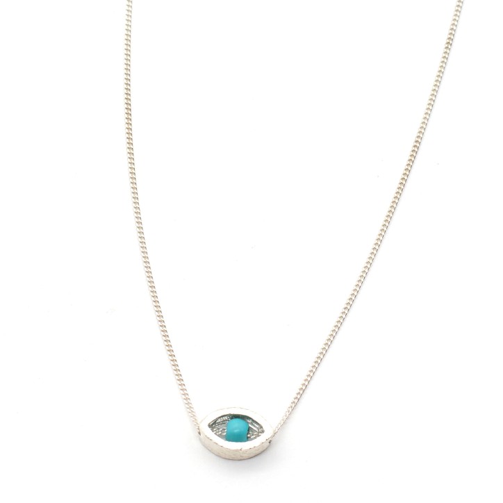 Necklace "Minimal Little Evil Eye"