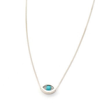 Necklace "Minimal Little Evil Eye"