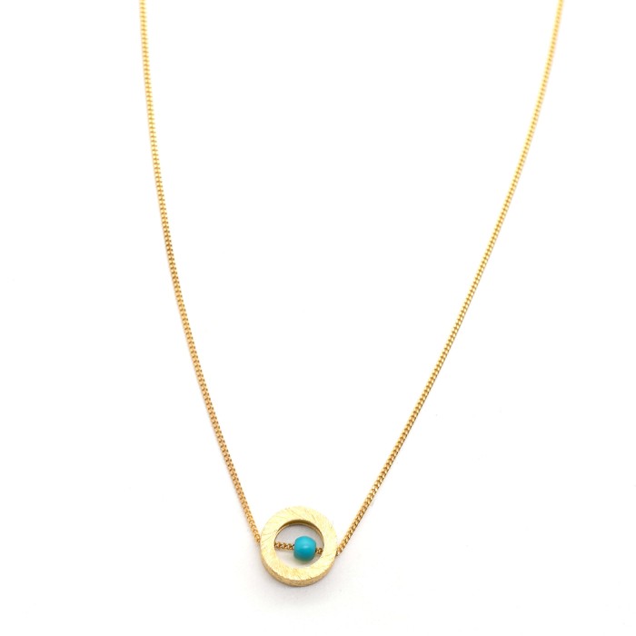 Necklace "Minimal Circle of Life G CH"
