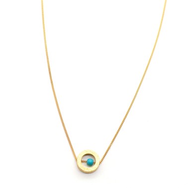 Necklace "Minimal Circle of Life G CH"