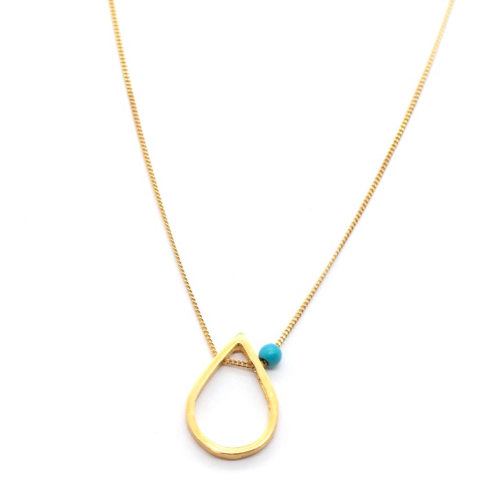 Necklace "Minimal Tear G CH"