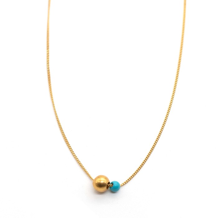 Necklace "Minimal Little Ball G CH"
