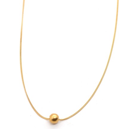 Necklace "Minimal Little Ball G CH"