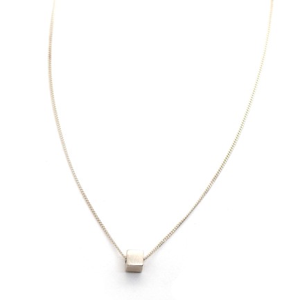 Necklace "Minimal Cube CH"