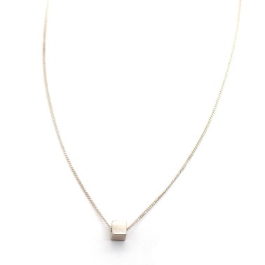Necklace "Minimal Cube CH"