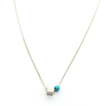 Necklace "Minimal Cube CH"