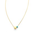 Necklace "Minimal Cube G CH"