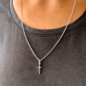 Necklace "Cross Old School".