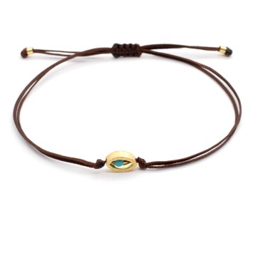 Bracelet "Minimal Little Evil Eye G"