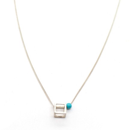 Necklace "Minimal Cube - Sketch CH"