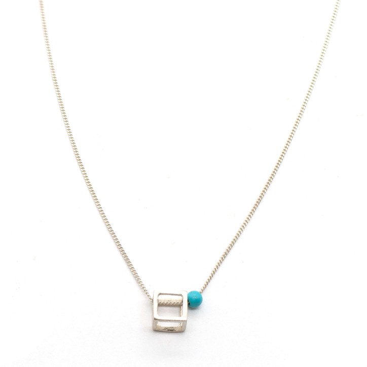 Necklace "Minimal Cube - Sketch CH"
