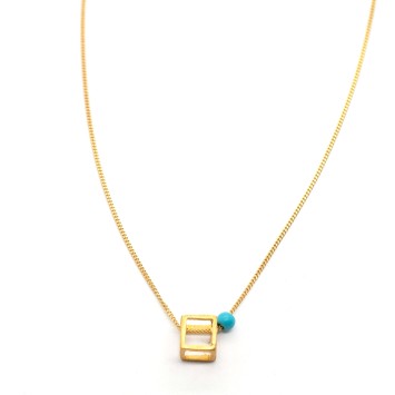 Κολιέ "Μίνιμαλ Κύβος - Σκετς G ΑΛ"