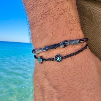 Bracelet "Evil Eye Cross AIM"