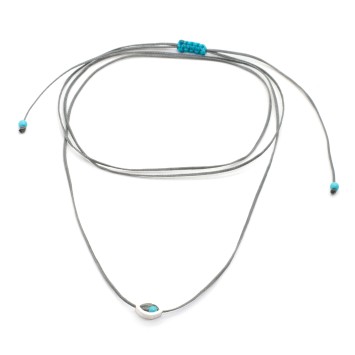 Necklace "Minimal Little Evil Eye"