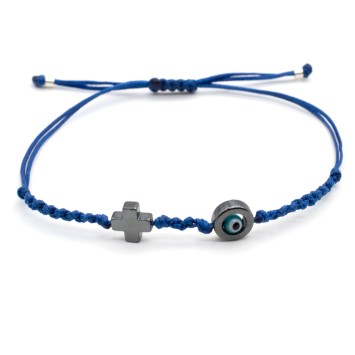 Bracelet "Evil Eye Cross AIM"