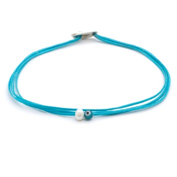 Bracelet "Little Evil eye Little Pearl"