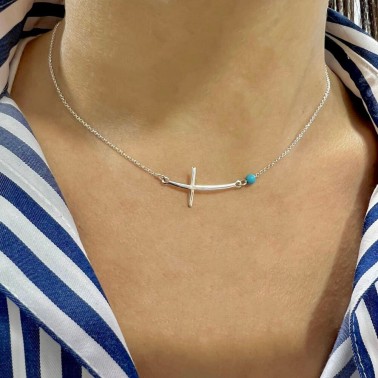 Necklace "Cross Aura"