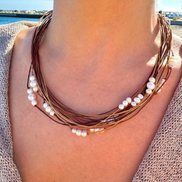 Necklace "Pearl's World"