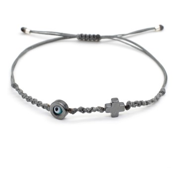 Bracelet "Evil Eye Cross AIM"