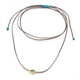 Necklace "Minimal Little Evil Eye G"
