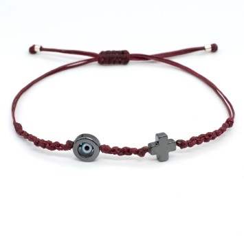 Bracelet "Evil Eye Cross AIM"