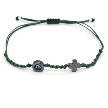 Bracelet "Evil Eye Cross AIM"