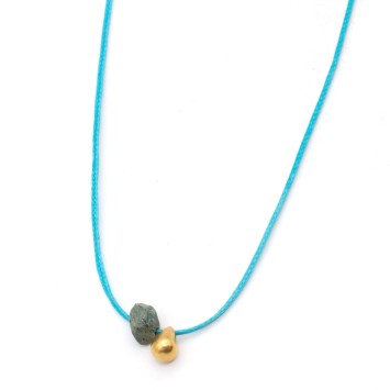 Necklace "Minimal Little Drop G"