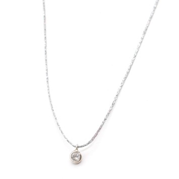 Necklace "Solitaire Minimal"