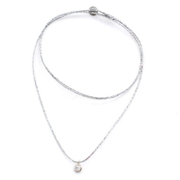 Necklace "Solitaire Minimal"
